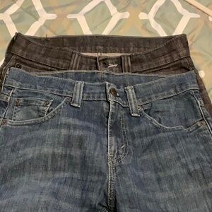 Levi’s 511 young men’s jeans bundle. Blue Levi’s 29x30. Black Levi’s 28x30.
